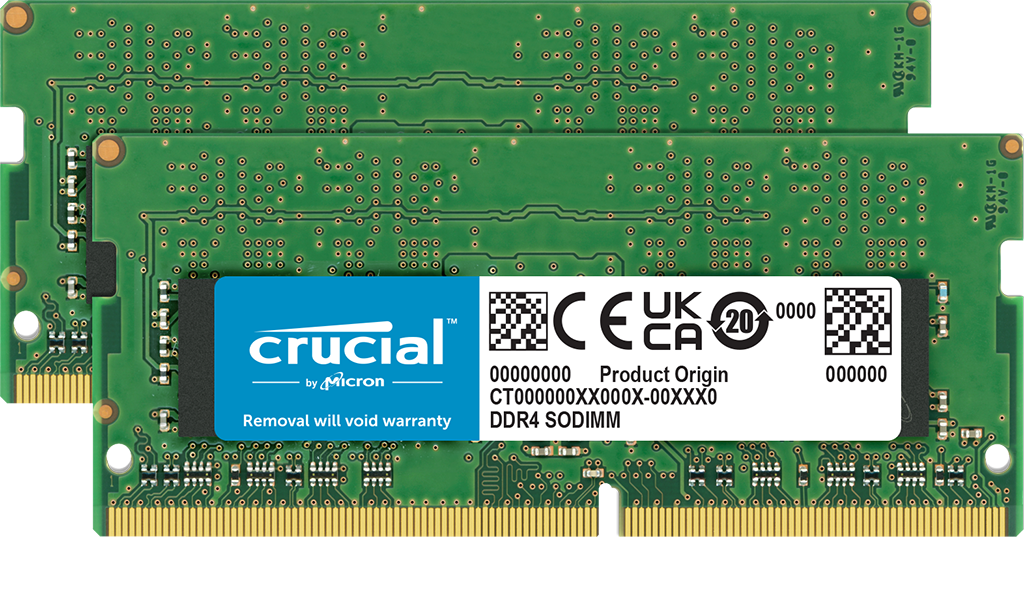 Crucial 64GB Kit (32GBx2) DDR4-3200 SODIMM