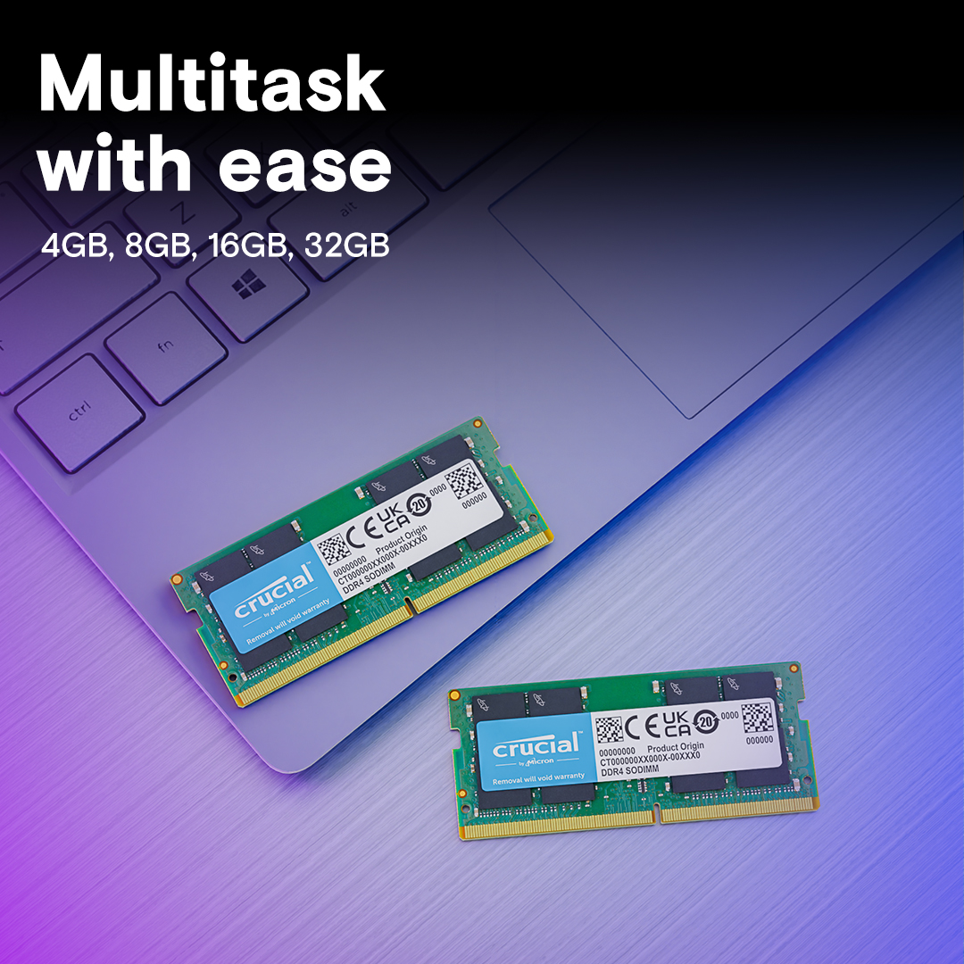 Crucial 64GB Kit (32GBx2) DDR4-3200 SODIMM