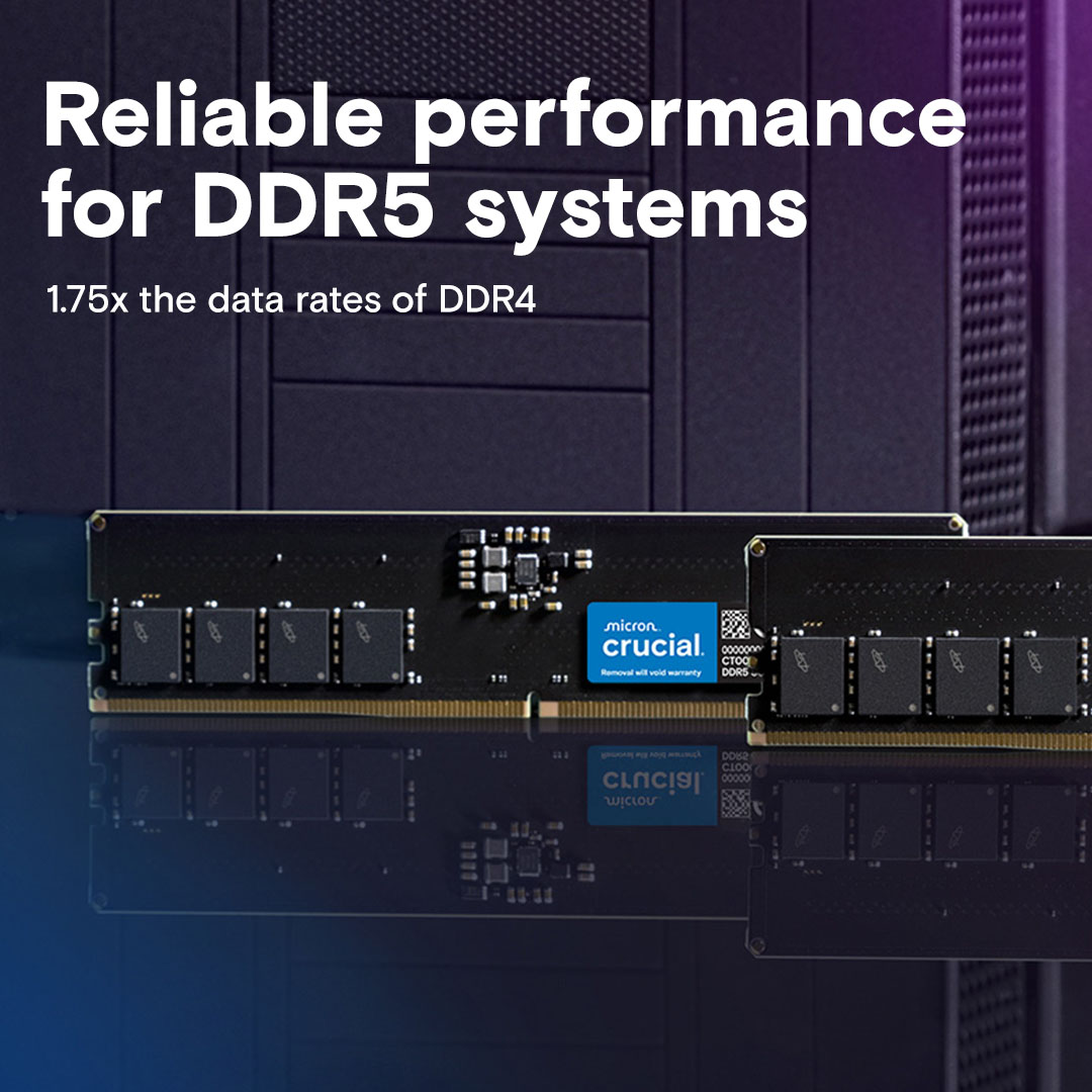 Crucial 16GB Kit (8GBx2) DDR5-5600 UDIMM