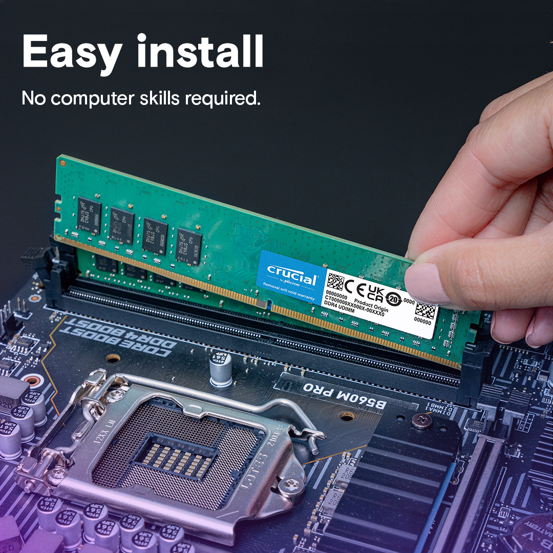 Crucial 16GB DDR4-3200 UDIMM 5 Crucial 16GB DDR4-3200 UDIMM