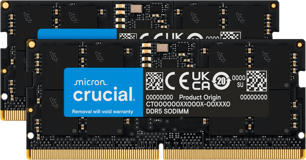 Crucial 16GB Kit (8GBx2) DDR5-4800 SODIMM