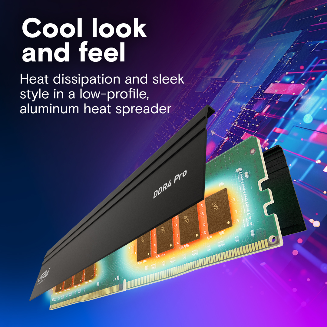 Crucial Pro 32GB Kit (16GBx2) DDR4-3200 UDIMM