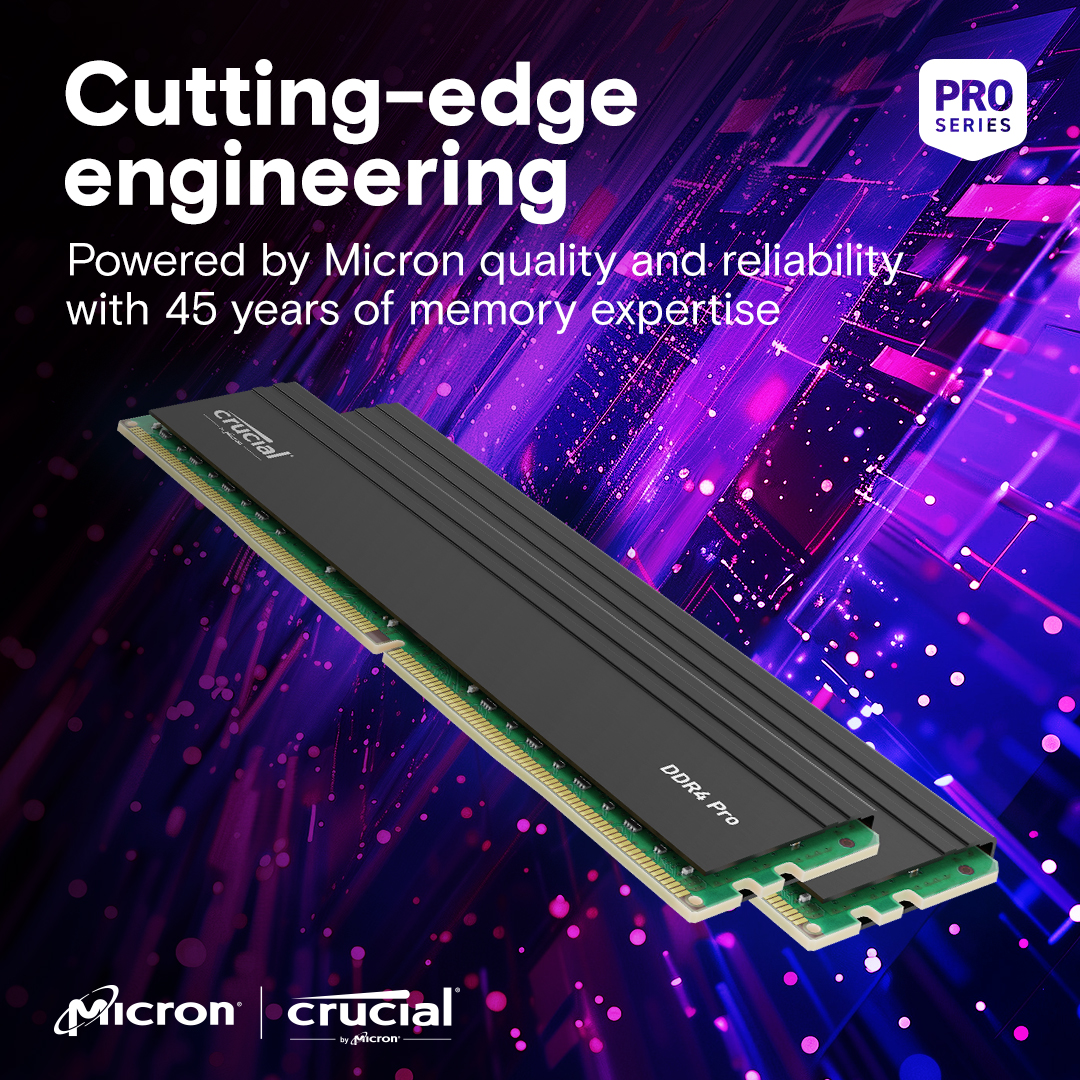 Crucial Pro 32GB Kit (16GBx2) DDR4-3200 UDIMM