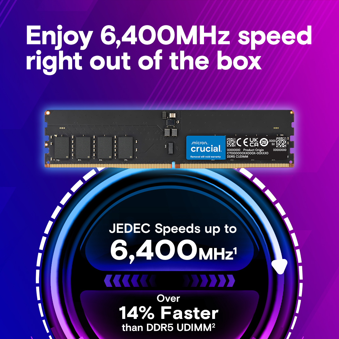 Crucial 16GB DDR5-6400 CUDIMM