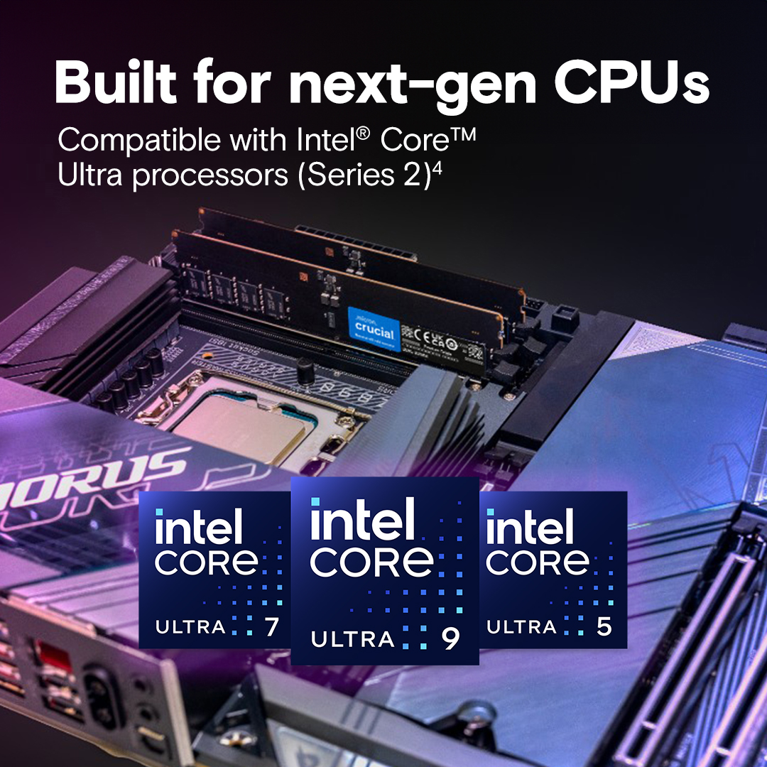 Crucial 32GB Kit (16GBx2) DDR5-6400 CUDIMM
